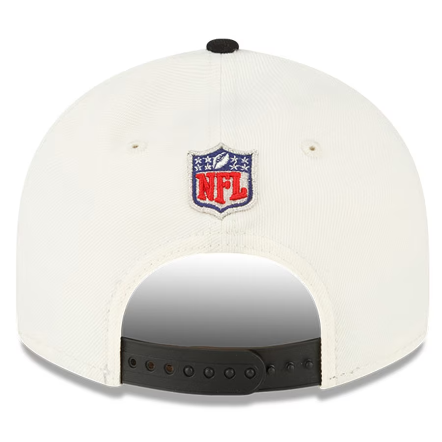 Kansas City Chiefs New Era SUPER BOWL LVll (57) Locker Room Low Profile Snapback Adjustable Hat - Chrome/Black