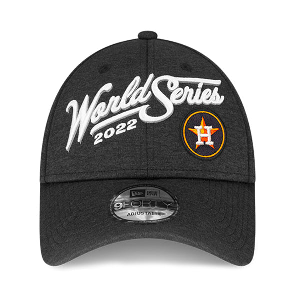 Houston Astros New Era 2022 American League Champions Locker Room 9FORTY Adjustable Hat - Black