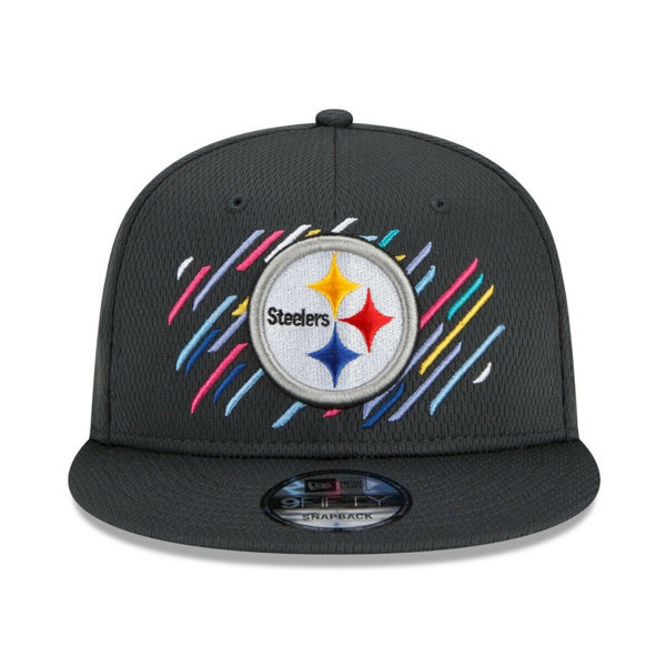 Pittsburgh Steelers New Era 2021 NFL Crucial Catch 9Fifty Snapback Adjustable Hat - Charcoal