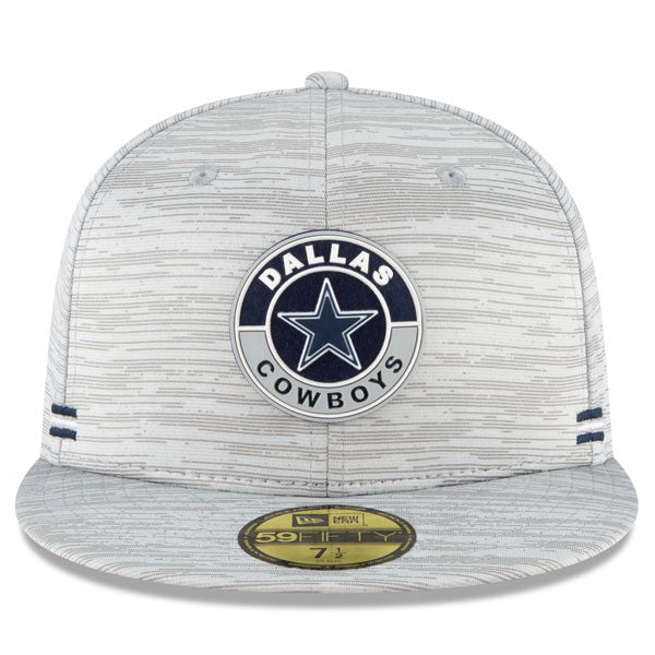 Dallas Cowboys New Era 2020 NFL Official Sideline 59FIFTY Fitted Hat - Gray