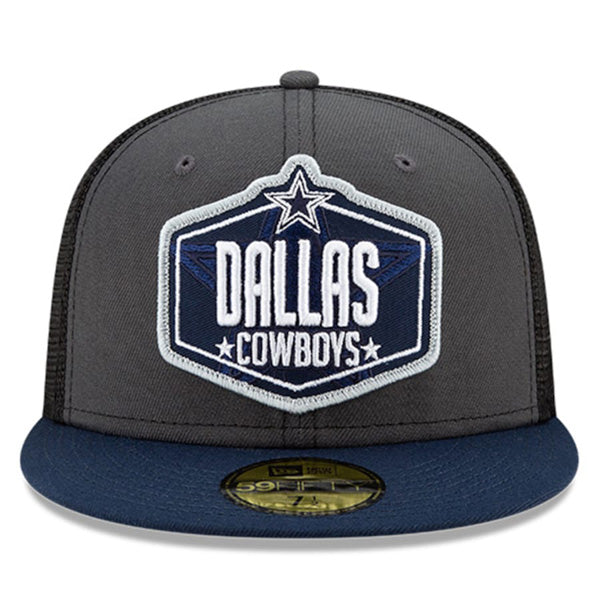 Dallas Cowboys New Era 2021 NFL Draft On-Stage 59FIFTY Fitted Hat - Graphite/Navy