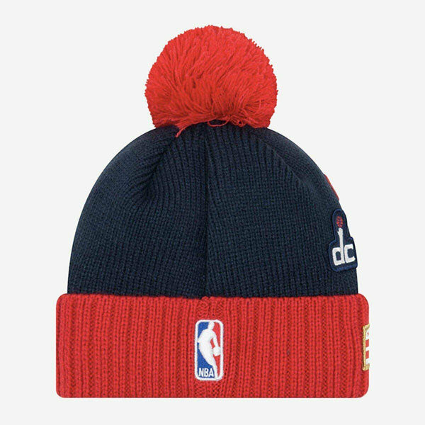 Washington Wizards New Era 2018 DRAFT KNIT Cuffed Knit NBA Hat - Navy/Red