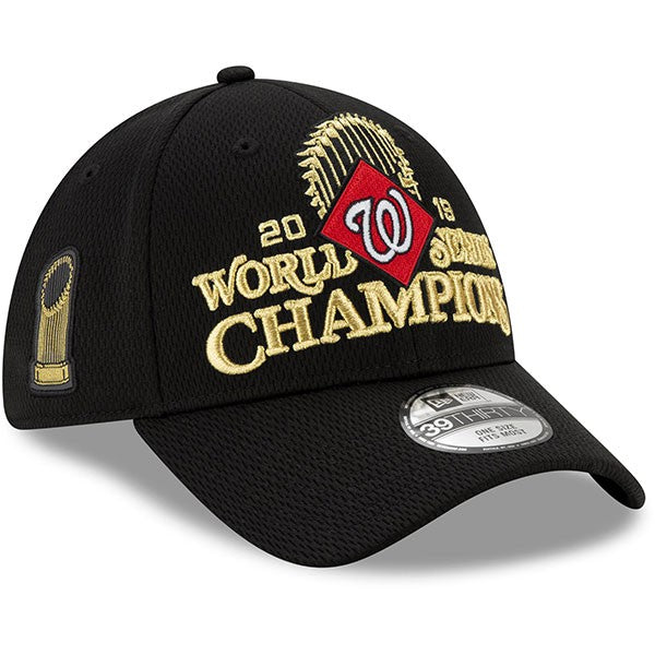 Washington Nationals New Era 2019 World Series Champions Locker Room 39THIRTY Flex Hat - Black