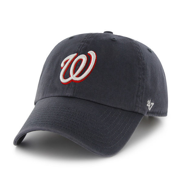Washington Nationals Road CLEAN UP STRAPBACK 47 Brand MLB Hat