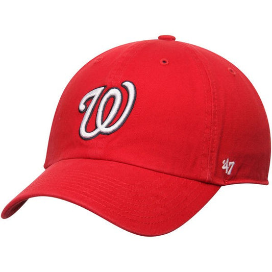 Washington Nationals Home CLEAN UP STRAPBACK 47 Brand MLB Hat
